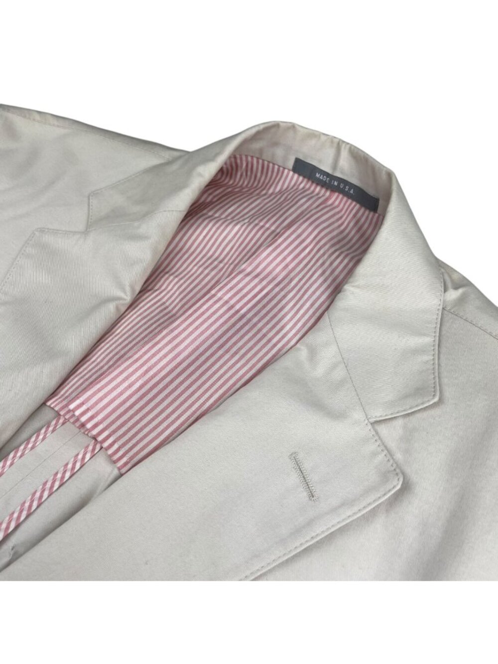 NEW Hickey Freeman Men's 100% Cotton 2-Button Chino Blazer Khaki/Tan • USA • 40R